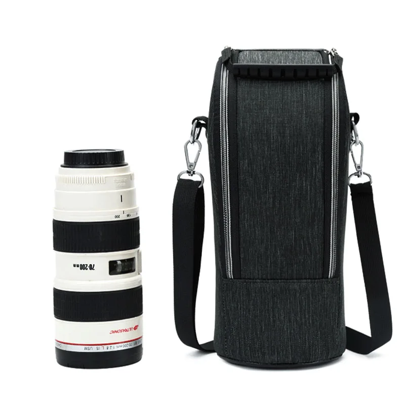 Borsa Per Obiettivo Portatile Per Fotocamera Custodia Impermeabile Antiurto Per Canon 70-20Mm/ Nikon Af-S/ Sigma Apo Dg 70-300Mm