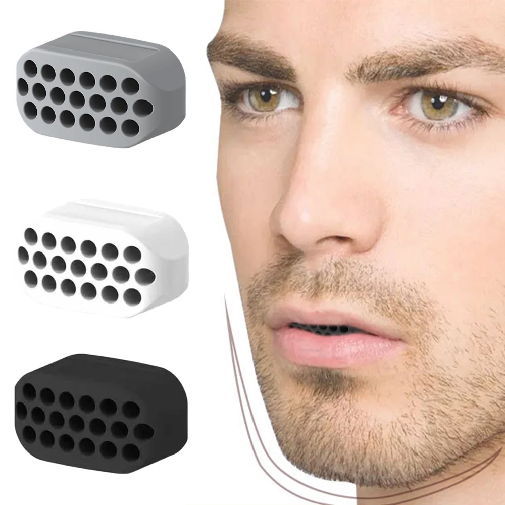 2Pcs Silicone Jaw Exerciser Jawline Shaper Masseter Muscle Trainer Neck Toning Equipment Face Lifting Ball Double Chin Exerciser