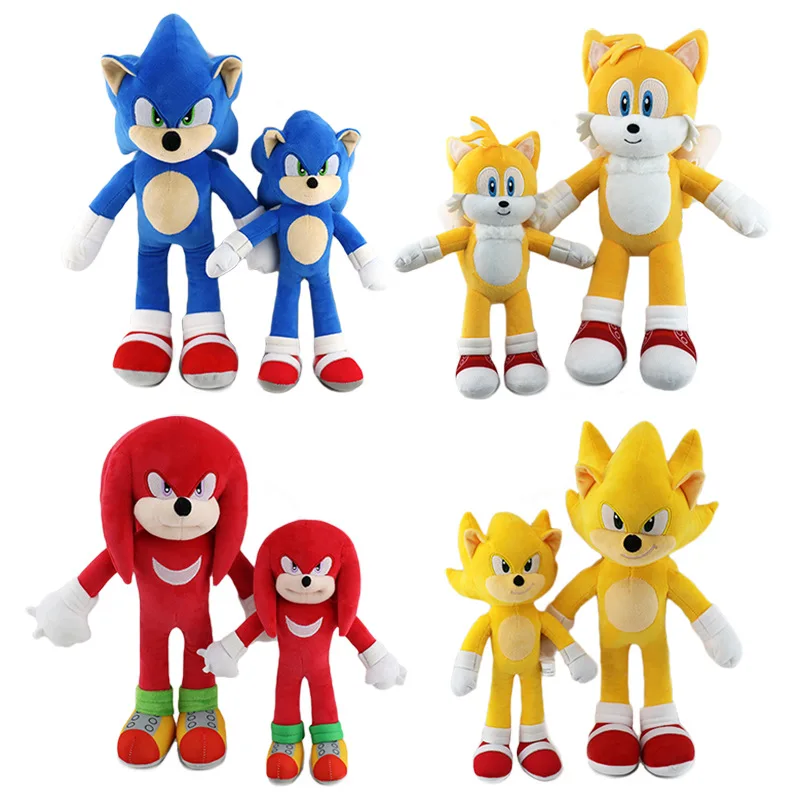 25-35Cm Sonic Hedgehog Peluche Action Figure Movie Super Sonic Gaming Toys Regalo Di Giocattoli Per Bambini Alla Moda