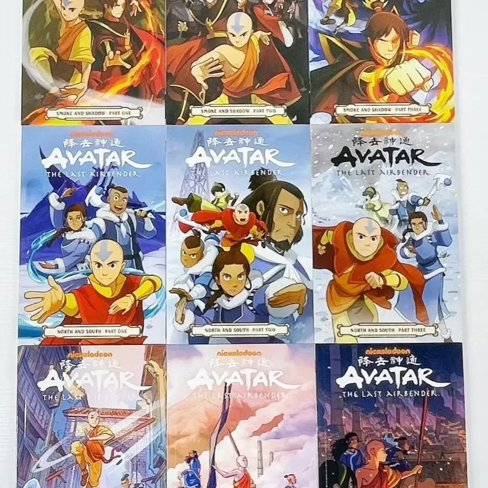 Avatar: L'Ultima Stagione Airbender 1 Nove Libri + Stagione 2 Nove Libri Libro Inglese American Comics Action Comedy Fantasy Story