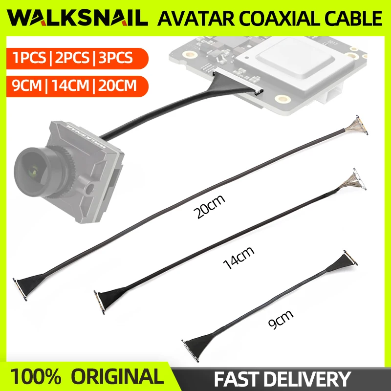 1/2/3 Pz Walksnail Avatar Hd Fpv Vtx Cavo Coassiale 9Cm/14Cm/20Cm Accessori Di Ricambio Per Walksnail Avatar Hd Nano Camera