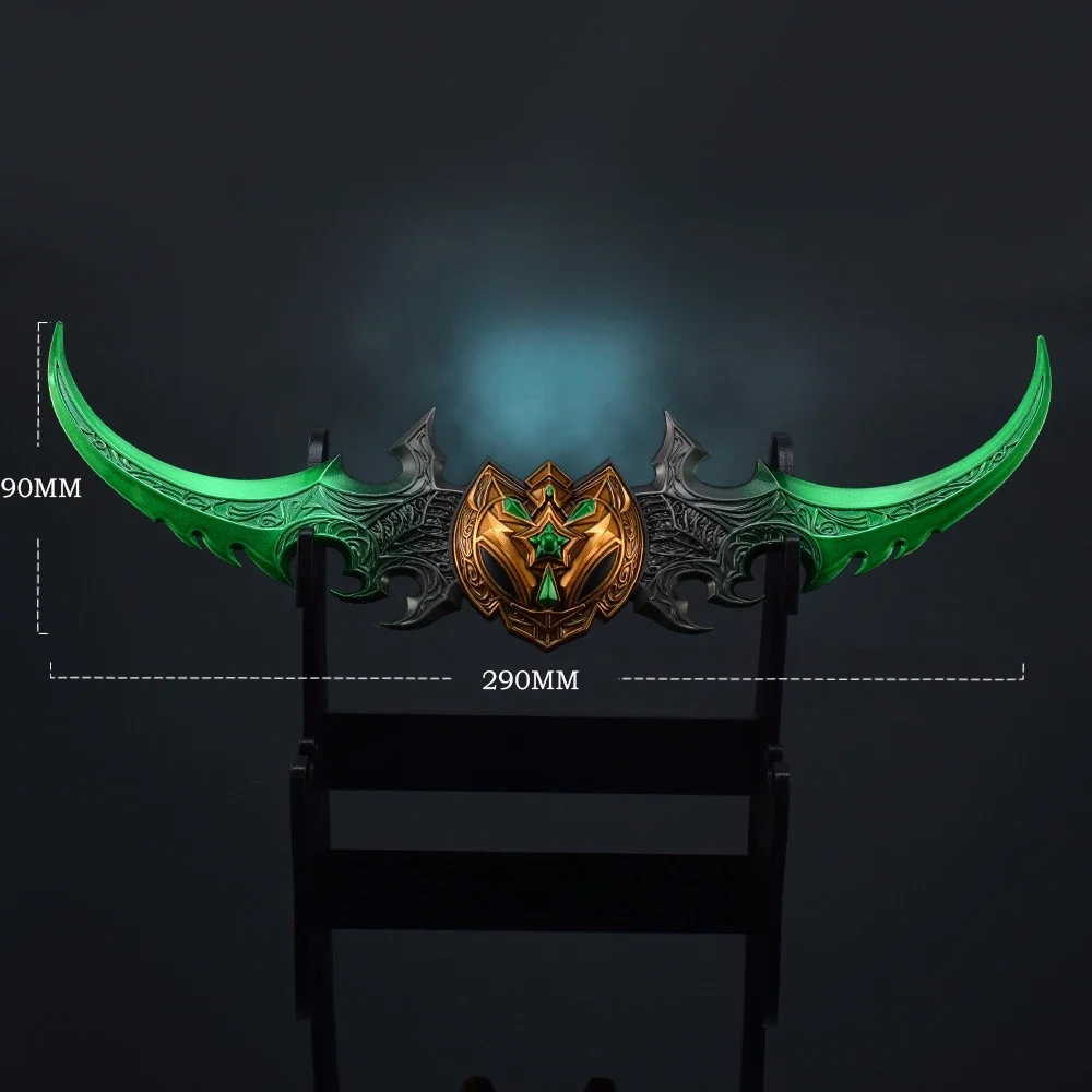 29Cm Warglaive Of Azzinoth World Of Warcraft Burning Legion Illidan Stormrage Gioco Periferiche Metallo Arma Modello Regalo Giocattoli Ragazzi