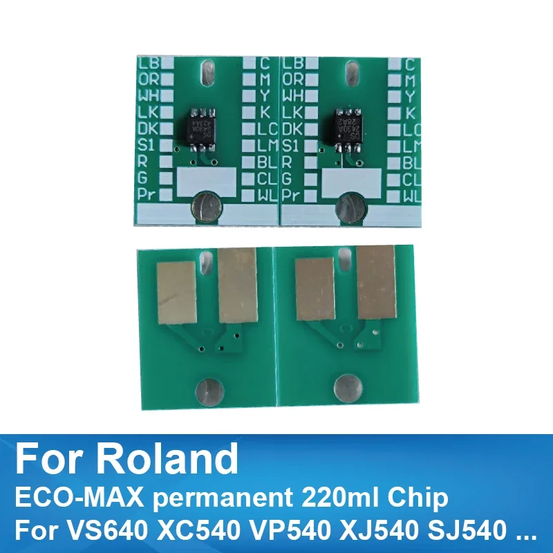 Chip Cartuccia D'Inchiostro Permanente Roland Eco-Max 220Ml Compatibile Per Vs640 Xc540 Vp540 Xj540 Sj540 Sj745 Sp-540I Sp-300I Sp-300I