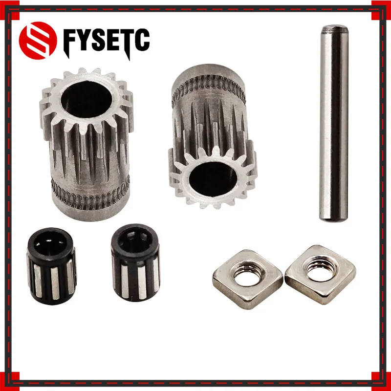 1Set Prusa I3 Mk2/Mk3 Parte Stampante 3D Clonata Btech Doppi Ingranaggi Fai Da Te Prusa I3 Pulegge In Acciaio Kit Stampante 3D Ingranaggi Ruota Di Est