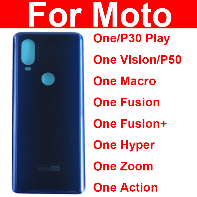 Coperchio Posteriore Dell'Alloggiamento Dello Sportello Della Batteria Posteriore Per Motorola One Xt1941 One Fusion Plus One Vision One Action One Ma