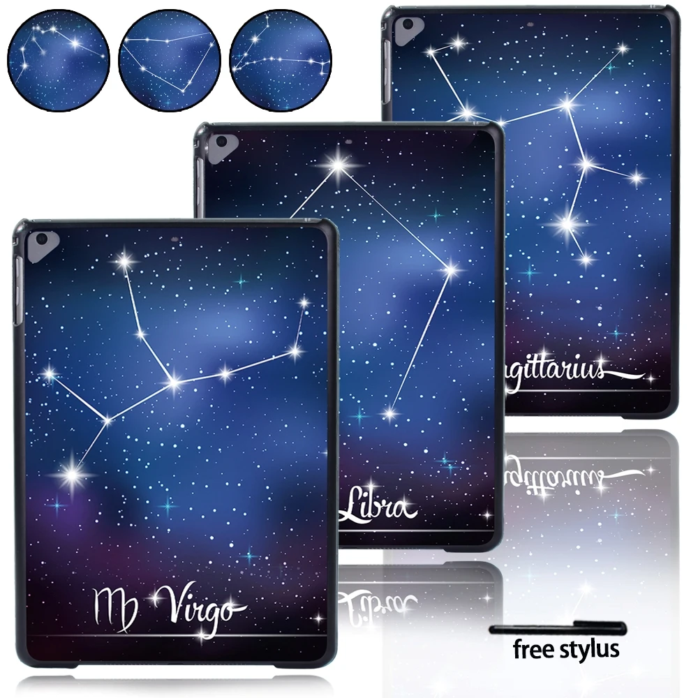 Per Apple Ipad 2017 5Th Gen/2018 6Th Gen/Ipad Aria/Air 2/Ipad Pro 9.7 Caso In Pani Di Pollice Con Starry Immagini Di 12 Costellazioni