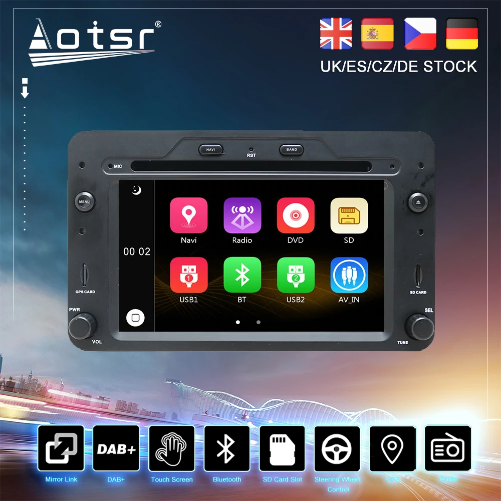Per Alfa Romeo Spider Alfa Romeo 159 Brera 159 Sportwagon Car Dvd Navigazione Gps Radio Stereo Auto Audio Lettore Multimediale 1Din