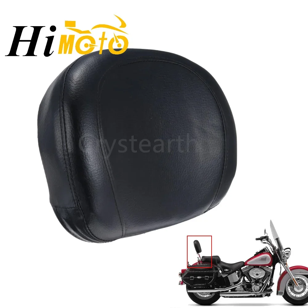 Universale Nero Moto Passeggero Posteriore Sissy Bar Schienale Cuscino Per Honda Yamaha Kawasaki Harley Bobber Chopper Cruiser