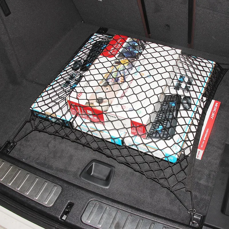 Nylon Car Rear Cargo Net Trunk Storage Organizer Net Per Vw Tiguan Polo Passat Cc Golf Teramont Eos Scirocco Sharan Fox Ameo