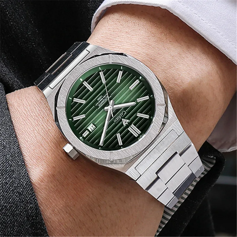 Nuovi Orologi Da Uomo Cadisen Orologio Meccanico Automatico Per Uomo Acciaio Inossidabile 316L Zaffiro Nh35A Sport Water Relogio Masculino