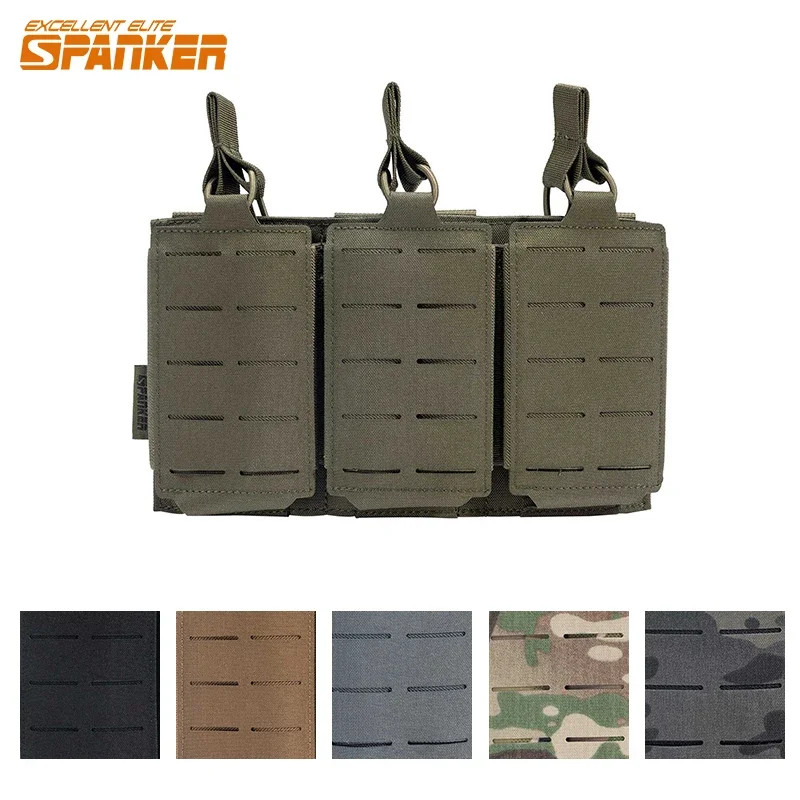 Tactical Magazine Pouch Triple Molle Mag Pouch Military Airsoft Ak 7.62/5.56Mm M4 Ar Rifle Hunting Accessories Mag Holster