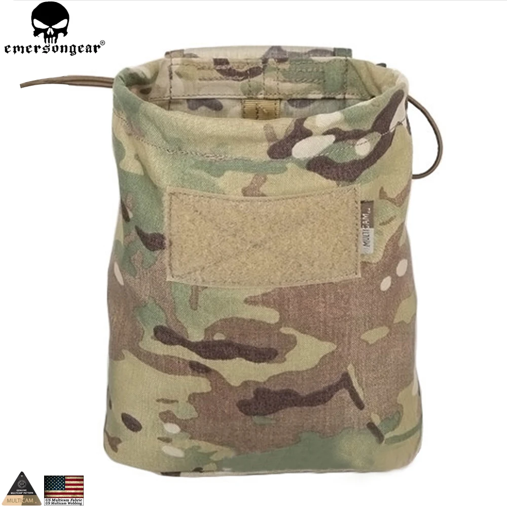 Emersongear Goccia Pouch Dump Pouch Molle Tactical Magazine Pouch Airsoft Paintball Caccia Strumento Mag Pouch Multicam Nero Em9041