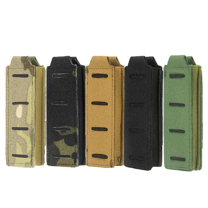 Tactical 9Mm Single Mag Pouch Hunting Cs Magazine Pouch Open-Top Molle Magazine Bag Per Glock 1911 Pistol Magazine Accessori