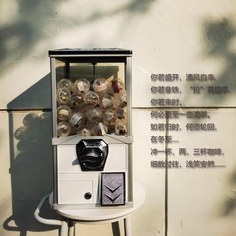 Gashapon Machine Activity Warm-Up Lottery Machine Capsule Coffee Toy Vending Machine Ottieni 100 Palline 50 Monete Gratis