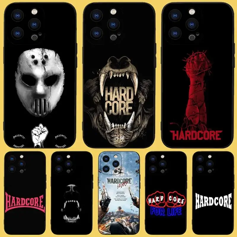 Custodia Rigida In Pellicola Per Telefono Henry Per Iphone 15,14,13,12,11 Plus,Pro,Max,Xr,Xs,X,7,8 Plus,Se,Mini Silicone Nero Morbido