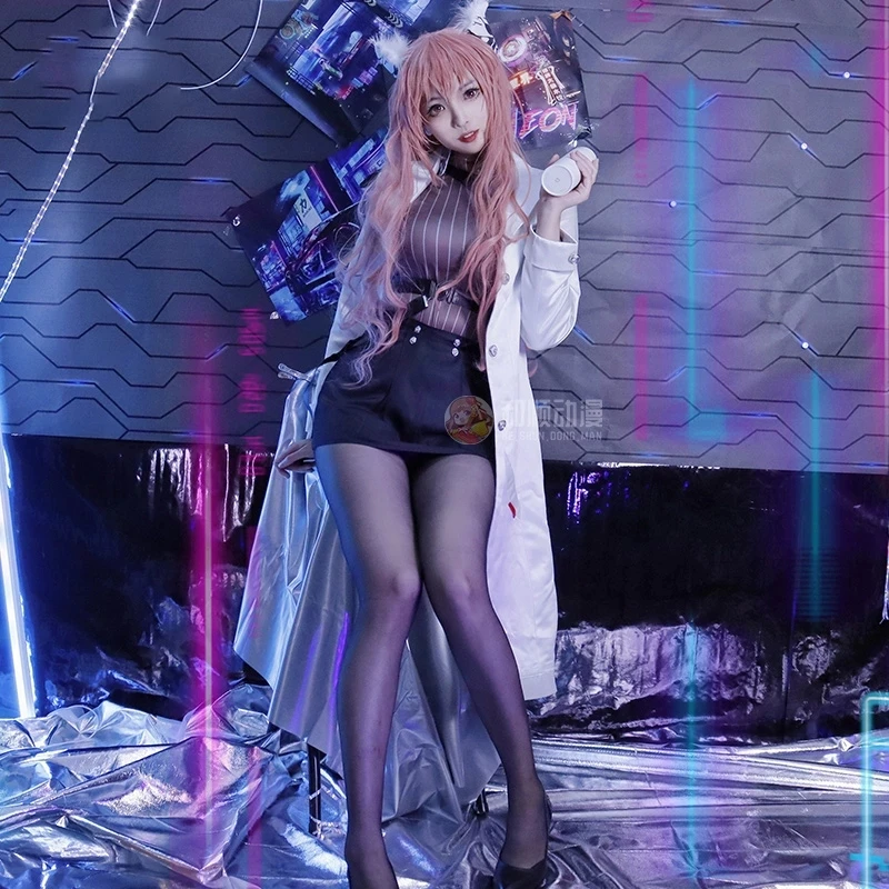 Game Girls Frontline Project Neural Cloud Persicaria Costume Cosplay Doctor Dress Fancy Party Suit Halloween Uniform Women