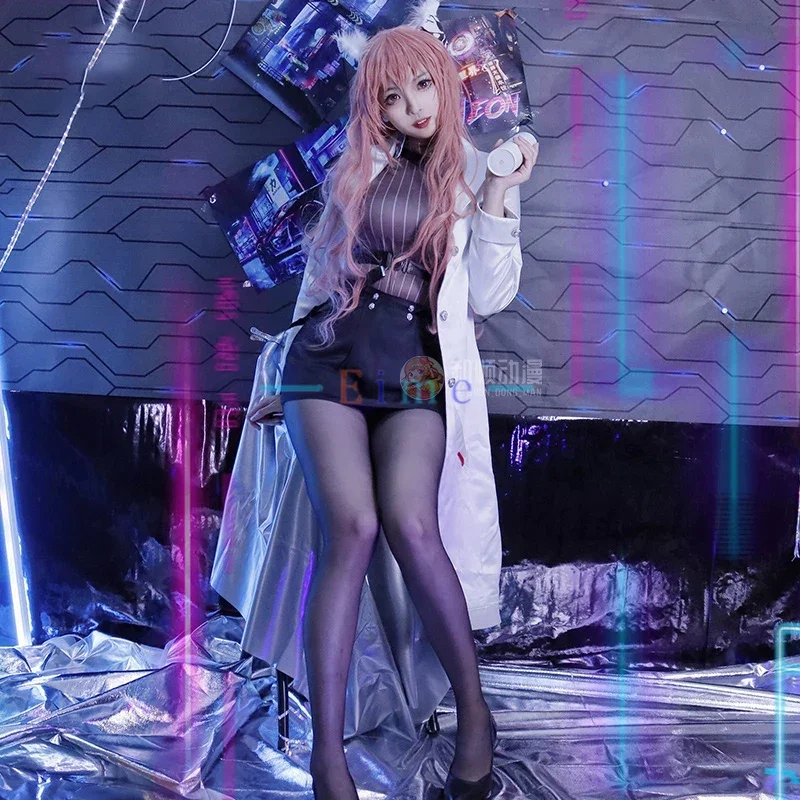Game Girls Frontline Project Neural Cloud Persicaria Costume Cosplay Doctor Dress Fancy Party Suit Uniforme Di Halloween Su Misura