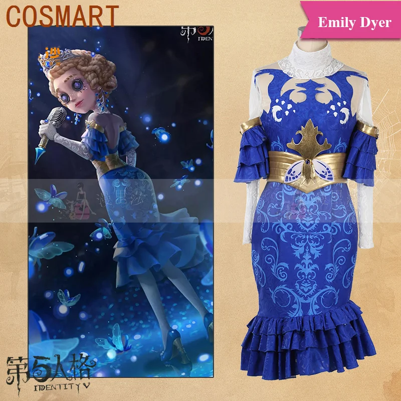 Cosmart Anime Identity V Emily Dyer Doctor Skin Midsummer Firefly Game Suit Splendido Vestito Uniforme Cosplay Costume Party Outfit