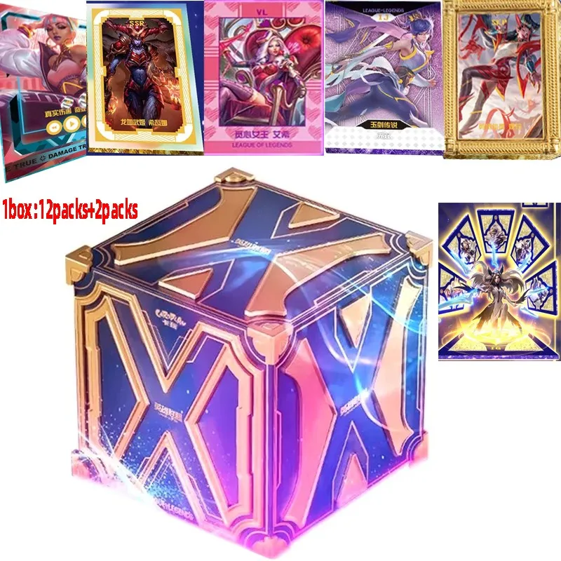 2023 New League Of Legends Cards Placcato Oro Rugoso Diamante Intarsiato Lol Game Card Hero Rare Tft Tk Carte Spesse Giocattolo Per Bambini