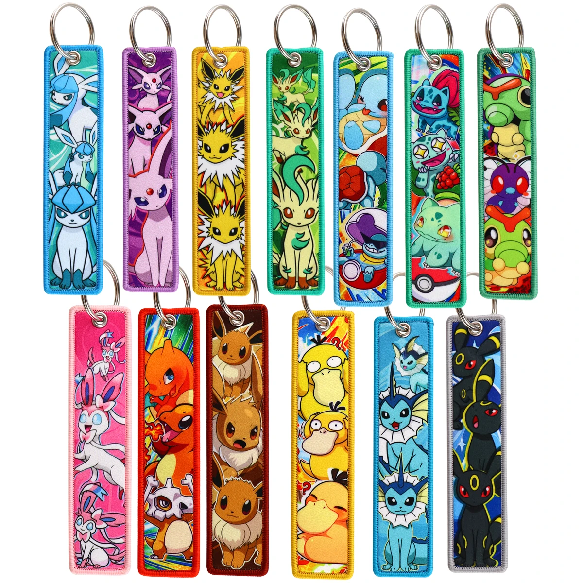 Simpatico Portachiavi Anime Per Moto Auto Ricamo Chiave Fobs Portachiavi Per Uomo Donna Accessori Cosplay Regali Giocattolo