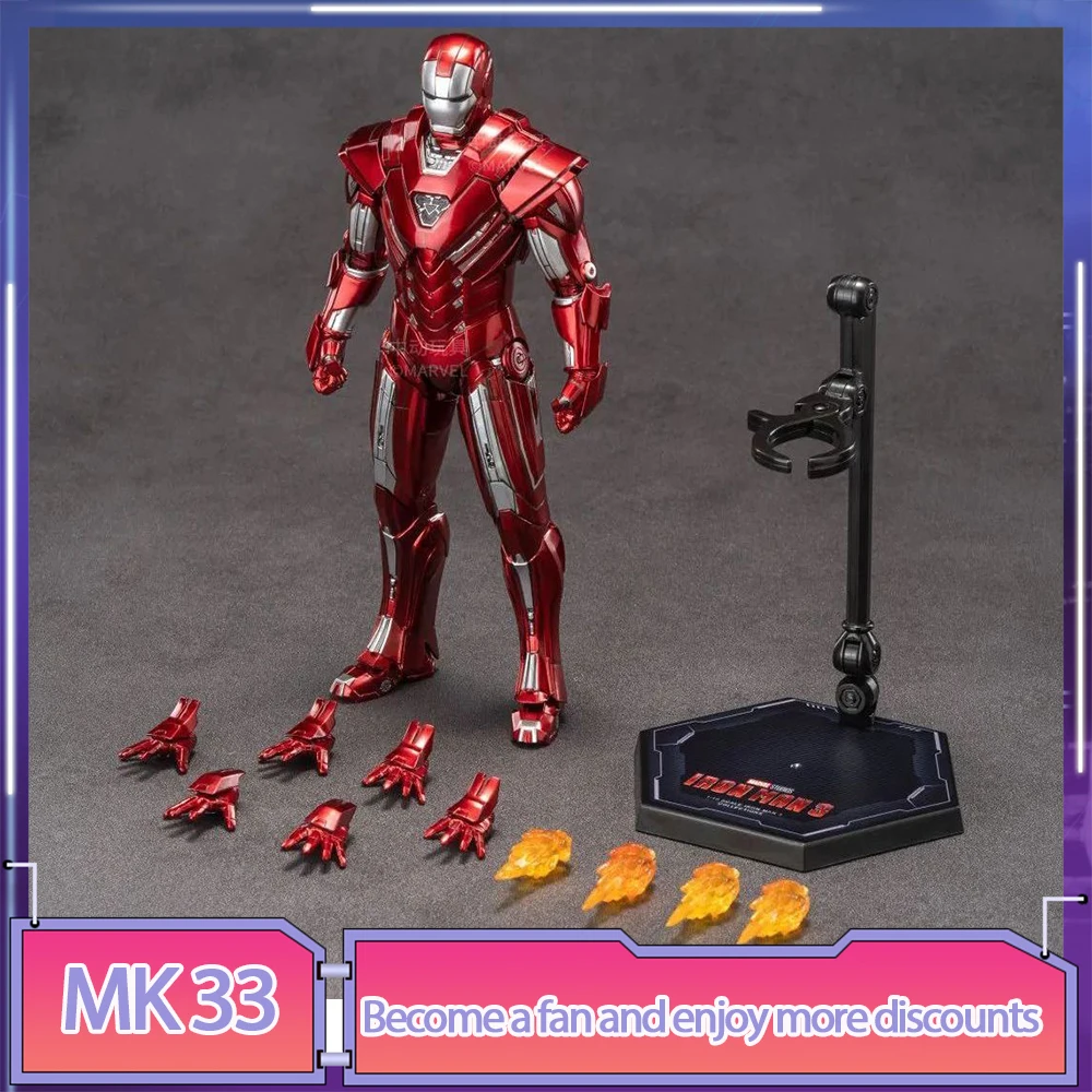 Iron Man Mk33 Action Figure Mark 33 Mark Xxxiii Silver Centurion 7 "1/10 Anime Figures Stark Legends Statue Models Toys Gifts