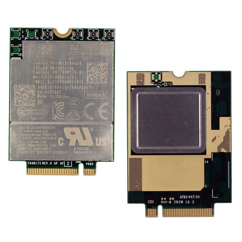 Original Qualcomm Snapdragon X55 T99W175 5G M.2 Module 5Gnr Sub 6G Mmwave For At&T Sprint Vodafone Telefonica Telstra Docomo Kdd