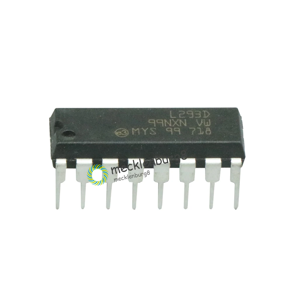 5 Pezzi. L293 L293D Dip Dip16 Dip-16 Ic Driver Motor Drive Chip Nominale Push Pull 4 Modulo A Quattro Canali
