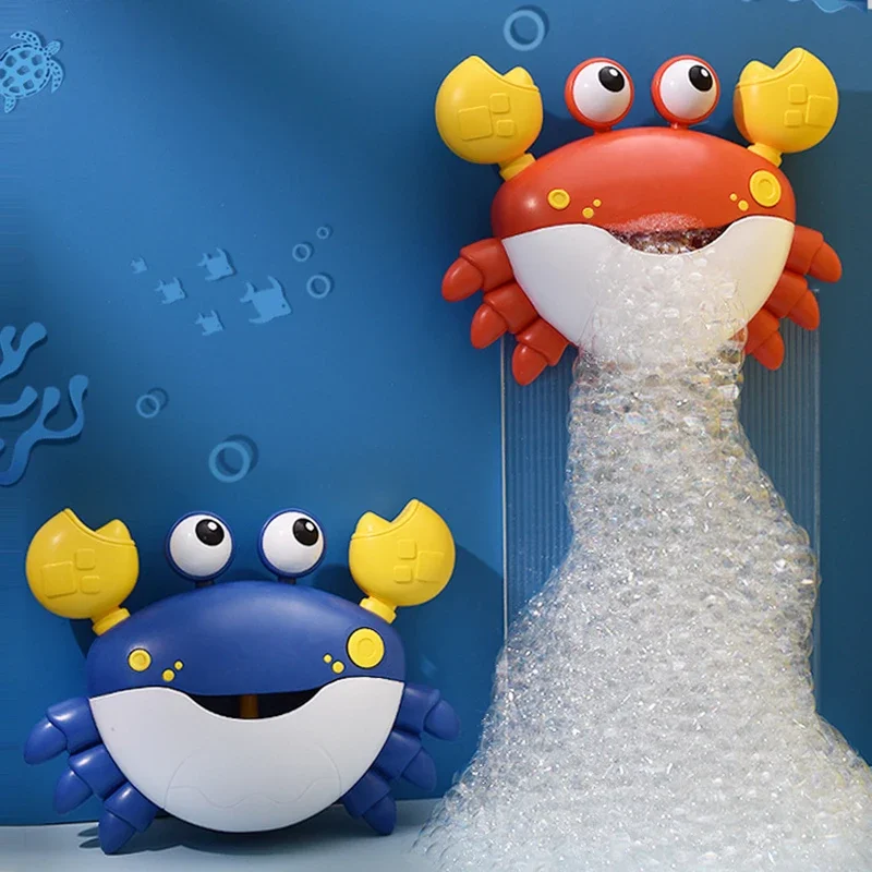 Bubble Crab Bath Toys Automatic Bubble Maker Giocattoli Da Bagno Per Bambini Per Bambini Giocattoli Per Vasca Da Bagno Con Bolle Con Macchina Musicale