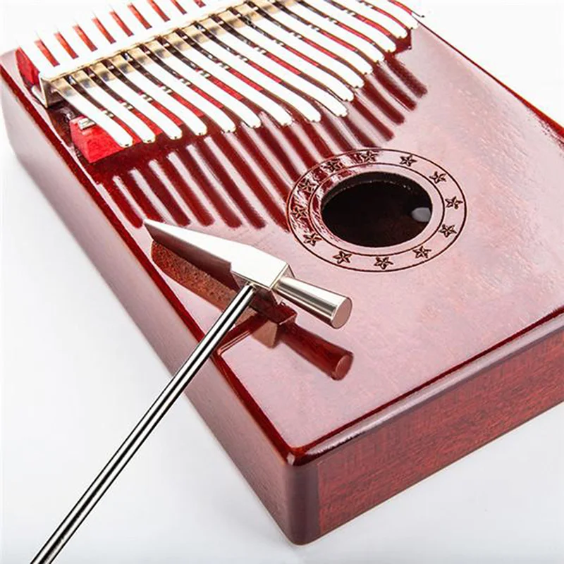 Thumb Piano Kalimba Tone Tuning Hammer Accessorio Per Strumenti Musicali Argento