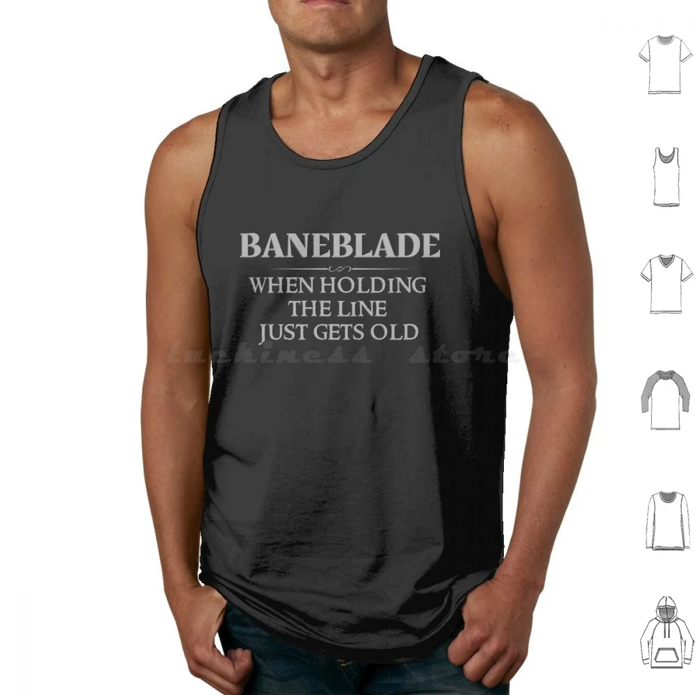 Baneblade-Quando Si Tiene La Linea Ottiene Solo Vecchi Canotte Gilet Senza Maniche Wh40 40000 Horus Heresy Mini Pittore Pittore In Miniatura
