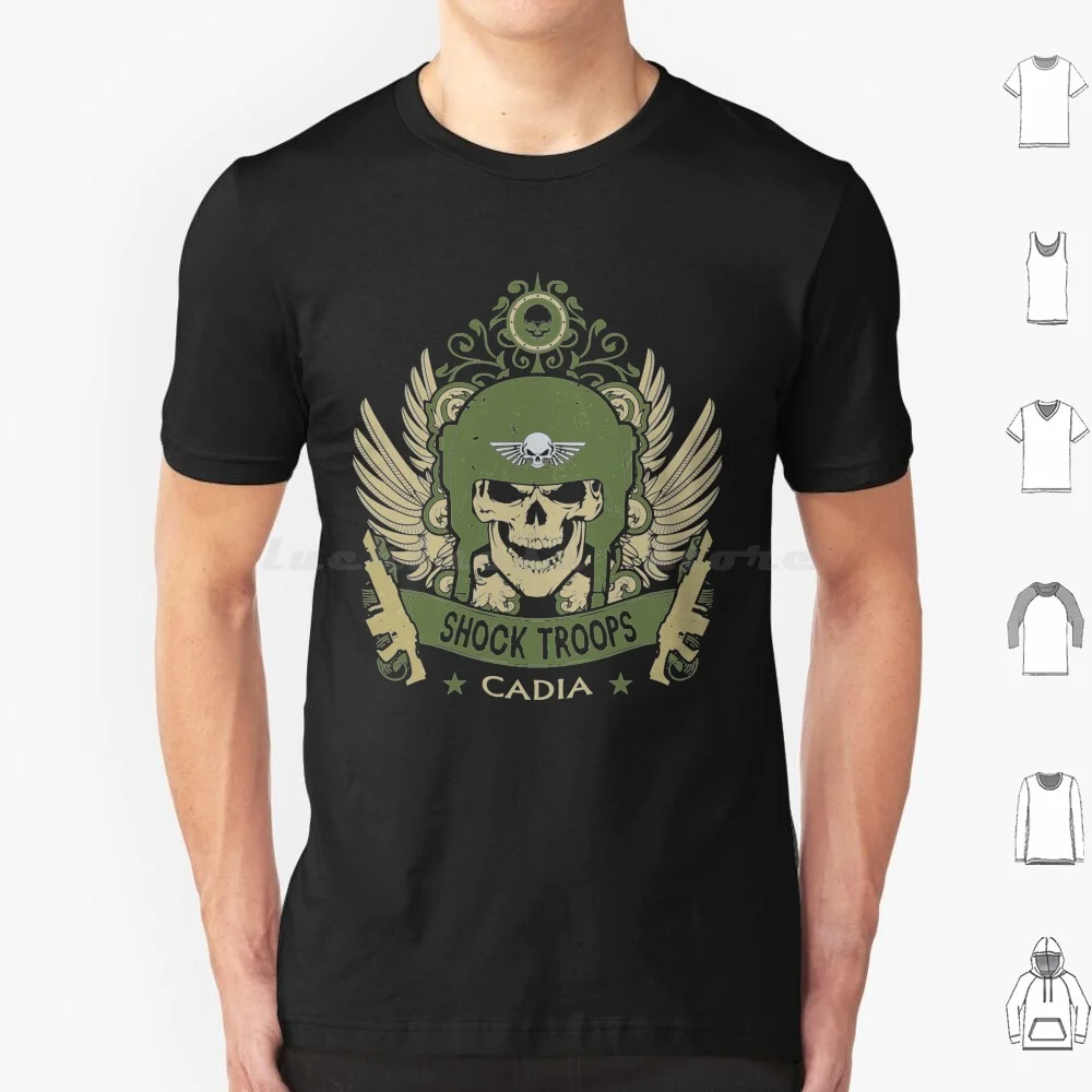 Cadia-Elite Edition-V2 T Shirt Big Size 100% Cotone 40000 Imperium Evolution Imperial Guard Tabletop Horus Heresy 40000 40 000