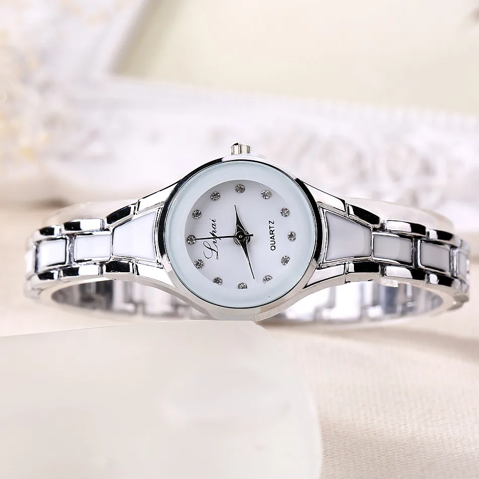Orologio Al Quarzo Femmes Round Montres Orologio Da Polso Dal Design Retrò Orologio Da Polso Con Diamanti In Acciaio Inossidabile Montre Femme Luxe De