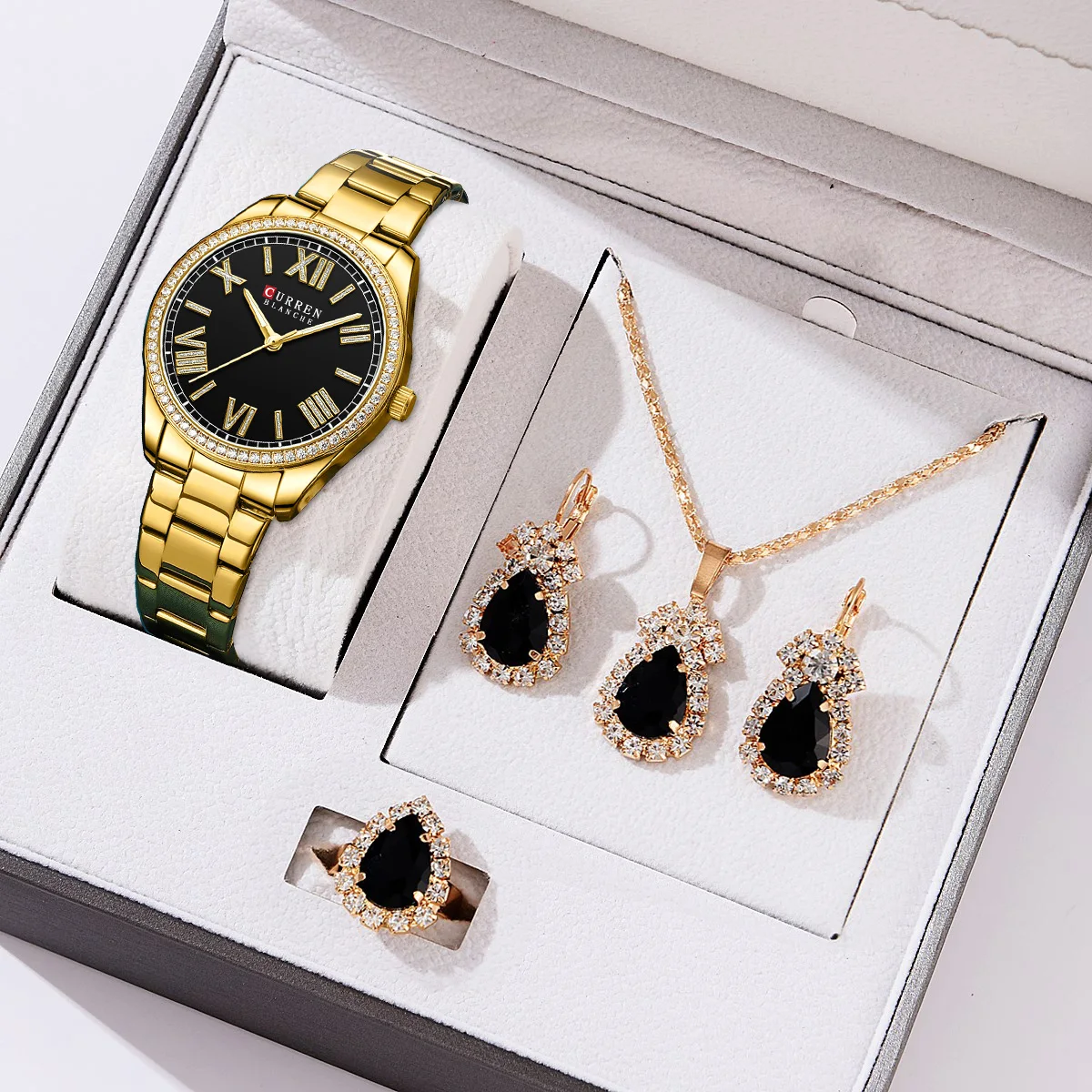 Curren Luminous Women Watches Set Casual Small Dial Ladies Watch Fashion Waterproof Girls Orologio Da Polso Bracciale Gift Montre Femme