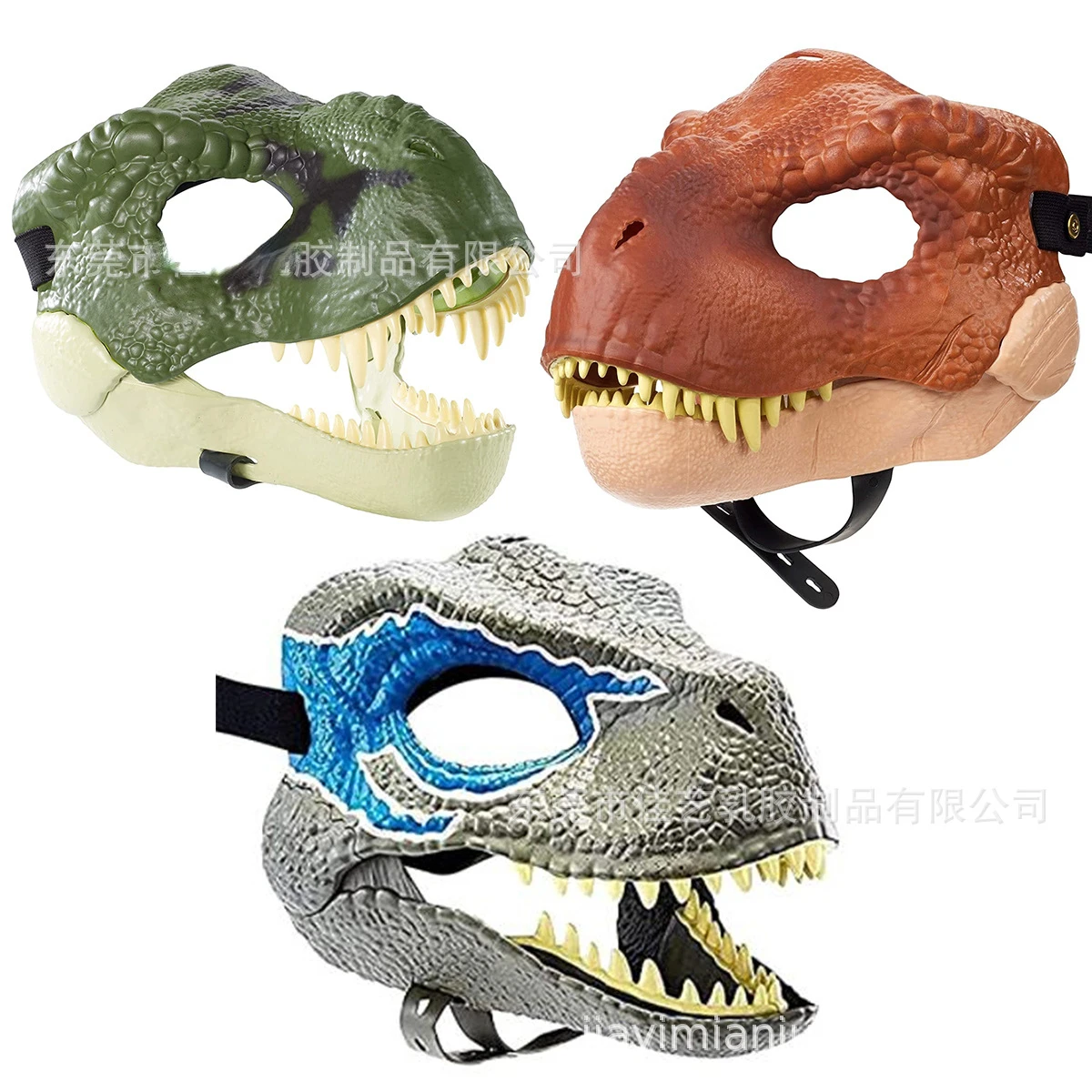 2023 Nuovo Halloween Amazon Dinosaur Moving Mouth Mask Christmas Animal Tyrannosaurus Rex Dinosaur Mask Hood