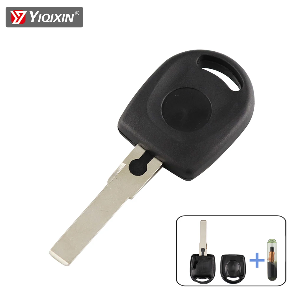 Id48 Chip Remote Car Key Shell Case Per Volkswagen Vw Skoda B5 Passat Octavia Ibiza Leon Seat Transponder Key Shell Lama Non Tagliata