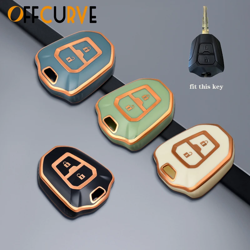 Tpu Car Key Case Per Isuzu New D-Max Mu-X Dmax Mux Truck Remote Control Fob Cover Portachiavi Protector Bag Accessori 2 Pulsanti