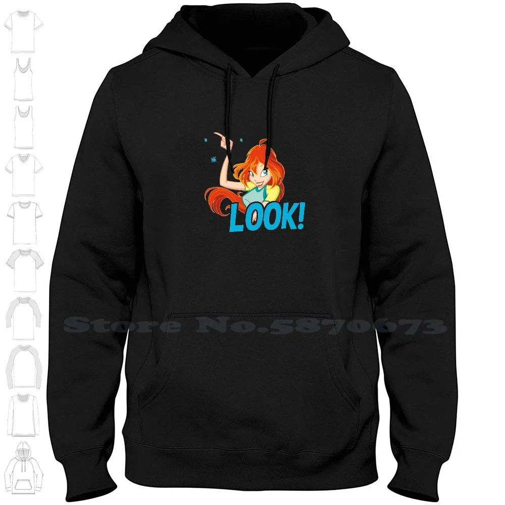 Streetwear Sport Felpa Con Cappuccio Winx Aisha Winx Layla Winx Stella Winx Flora Winx