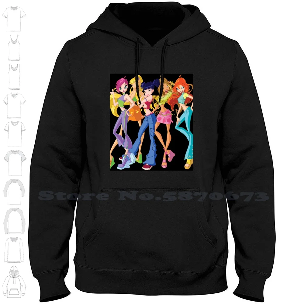 Felpa Con Cappuccio A Maniche Lunghe The Winx Saga Winx Saga Agengive Cowen Beatrix Layla The Winx Saga