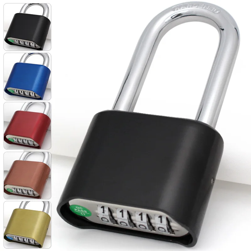 Lucchetto A Combinazione Numerica A 4 Cifre Impermeabile Resistente Indurito Adatto Per Porte Di Recinzione Esterne Interne Robuste Serrature Con Codi