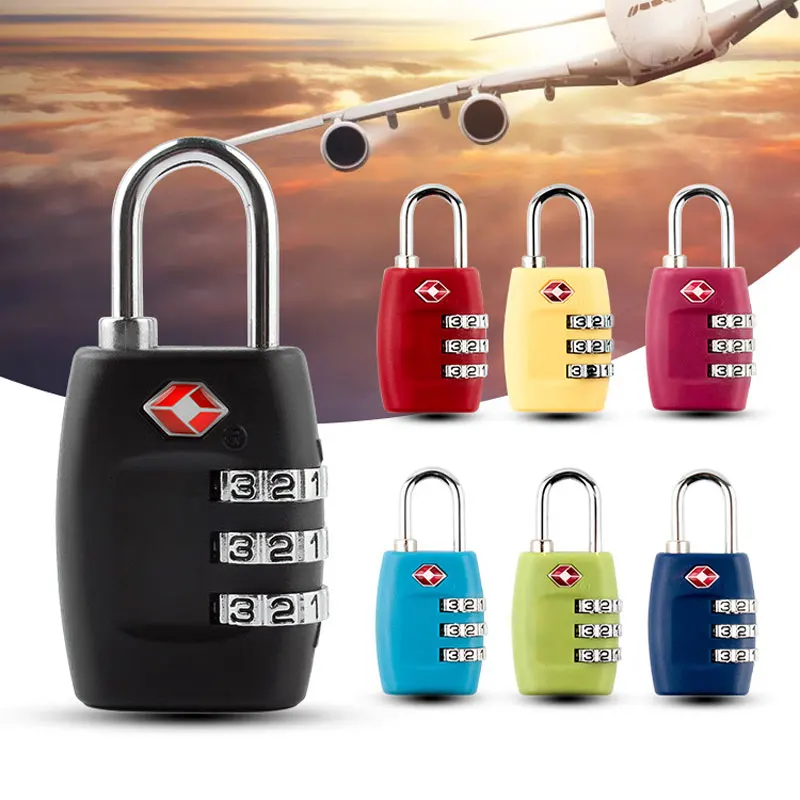 Serrature Per Bagagli Approvate Tsa Richiudibili Da Viaggio Must Haves Essentials Lucchetto A Combinazione A 3 Cifre Per Valigia Zaino Con Cerniera Su