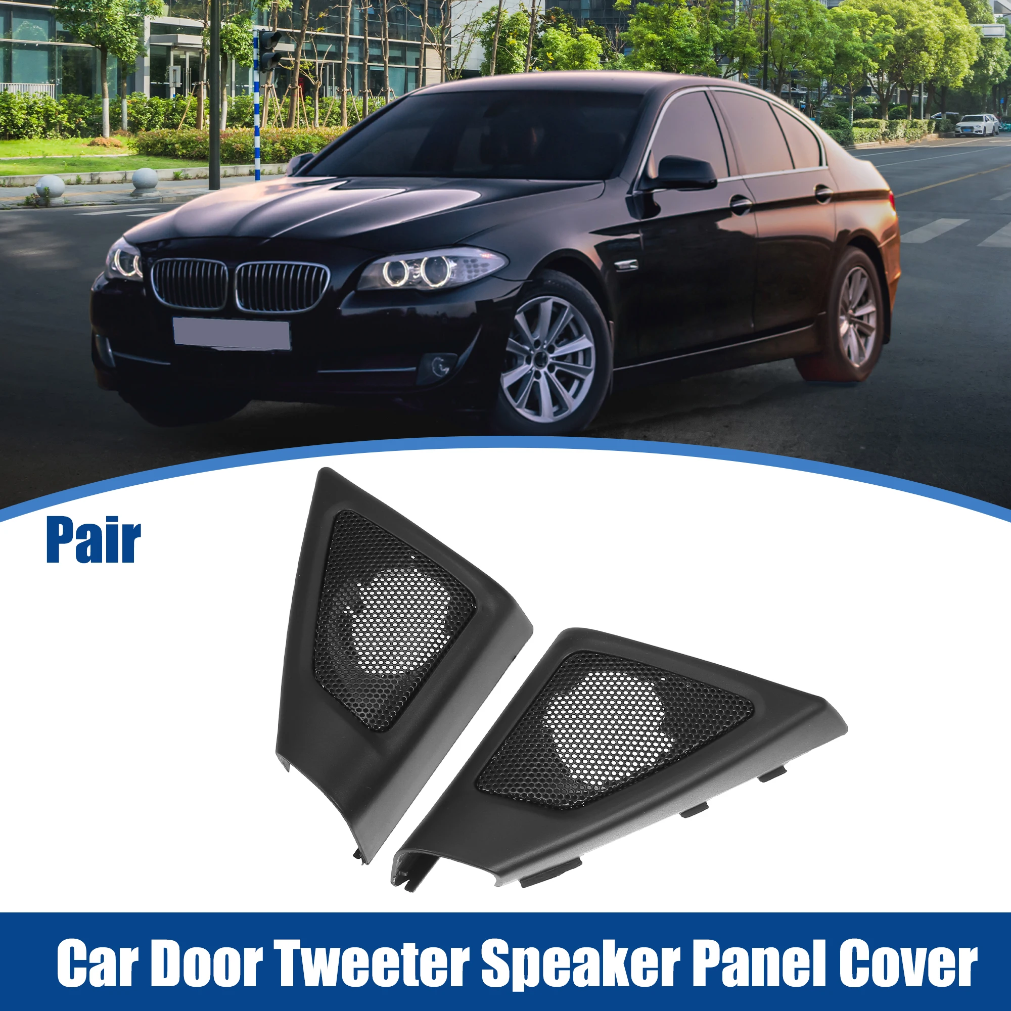 X Autohaux Auto Door Tweeter Speaker Cover Protector Enclosure Griglia Frame Guard Per Bmw F10 F11 Serie 5 Accessori Audio Per Auto