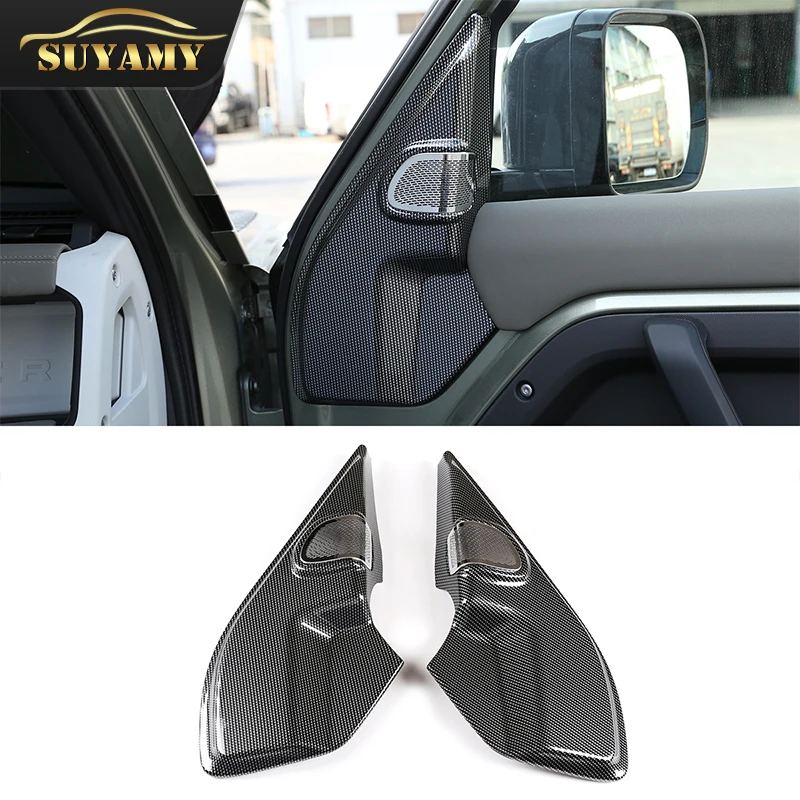 Car Styling Door Altoparlante Stereo Tweeter Copre Adesivi Trim Per Land Rover Defender 110 2020-2022 Accessori Auto