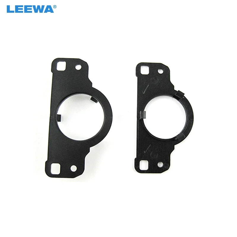 Leewa 2Pcs Nero Auto Auto Speaker Spacer Mat Per Audi A6 Q5 Tweeter Pad Kit Di Montaggio Rondella Rinforzata # Mx6020
