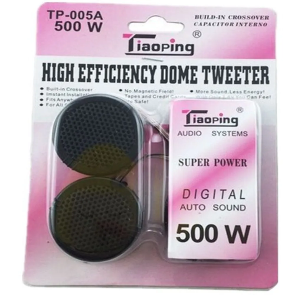 2Pcs Car Universal High Efficiency Mini Loud Auto Super Power Loud Audio Dome Speaker Sound Car Tweeter Accessorio Per Auto