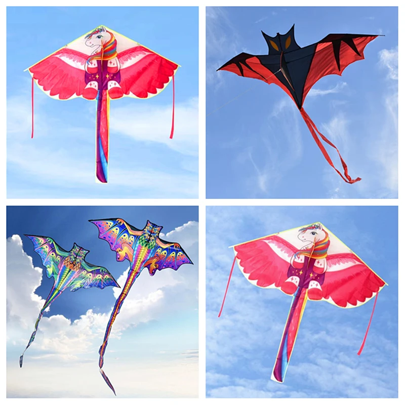 Spedizione Gratuita 3D Dragon Kite For Kids Kite Nylon Toys Fly Aquiloni Bambini Kite Line Delta Kite Electric Shocker Kite String Eagle
