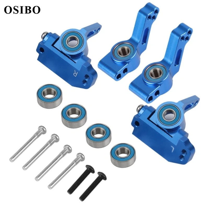 Metallo Anteriore Caster Block Blocchetti Sterzo Posteriore Stub Assale Supporti Kit Per 1/10 Traxxas 2Wd Slash Stampede Rustler Parti