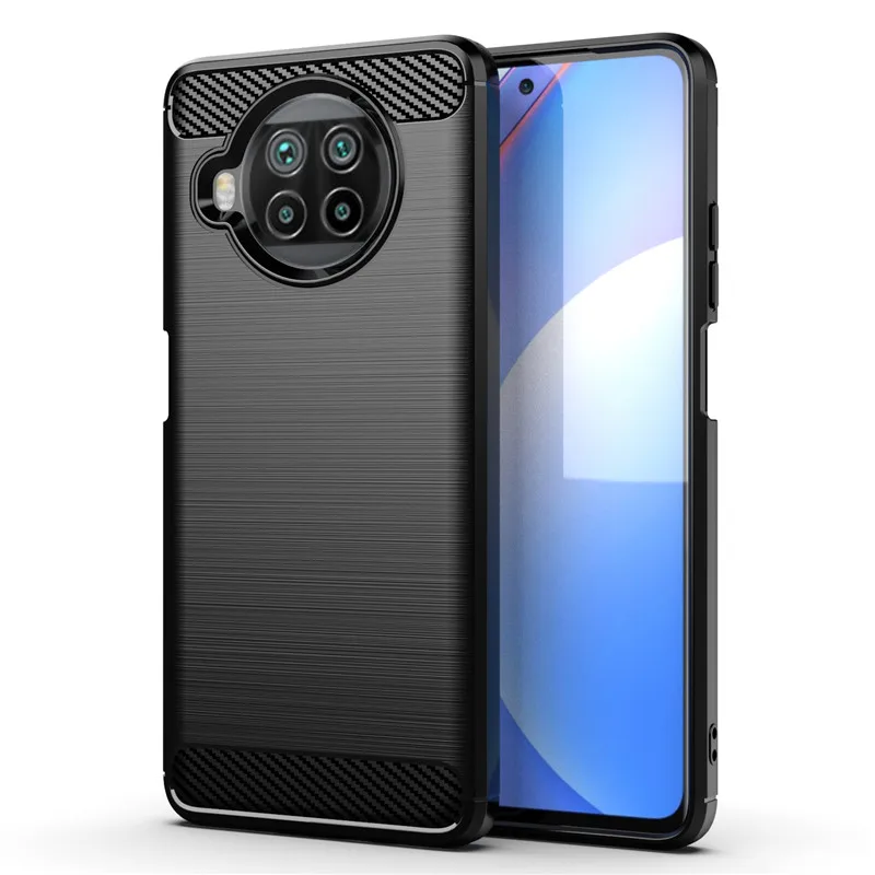 Paraurti In Fibra Di Carbonio Per Xiaomi Mi 10T Lite Custodia Per Xiaomi 10T Lite Custodia Protettiva In Silicone Morbido Per Xiaomi Mi 10T Lite