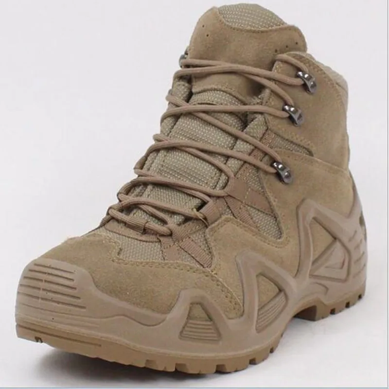Fan Dell'Esercito Outdoor Mens Military Combat Tactical Desert Boots Campo Maschile Caccia Escursionismo Arrampicata Allenamento Scarpe Sportive Antis