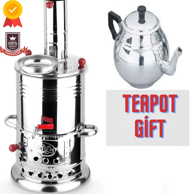 Bollitore Stufa A Legna Scaldabagno Acciaio Inossidabile Samovar Stoviglie Da Campeggio Per Forniture Da Campeggio Cucina Macchina Da Caffè Bollitore 