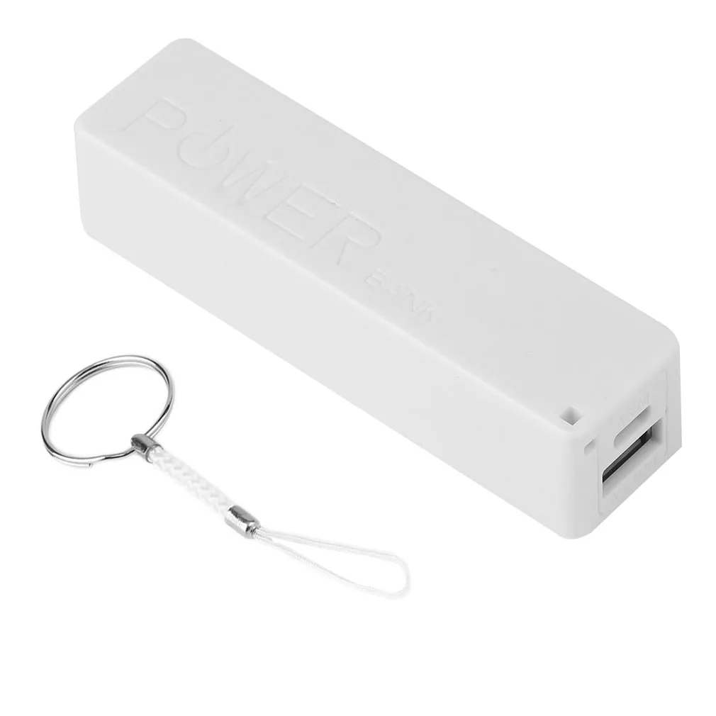 2600Mah Portatile Dimensioni 1*18650 Batteria Esterna Power Bank Backup Caricabatteria Power Bank Case Per Smartphone